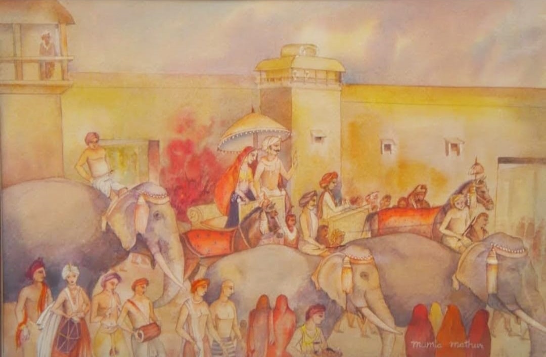 8- 11" x 15" 'Procession'